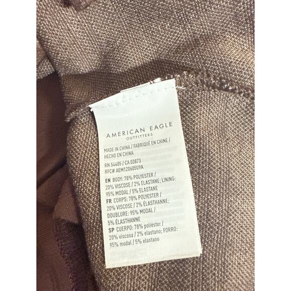 American Eagle Outfitters Women's It Knit Plaid Mini Skort Size XL Brown NWT - Picture 6 of 6